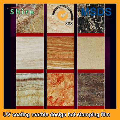 PVC Wall Panels PET Heat Transfer Film With Wood Grain Or Marble Printed